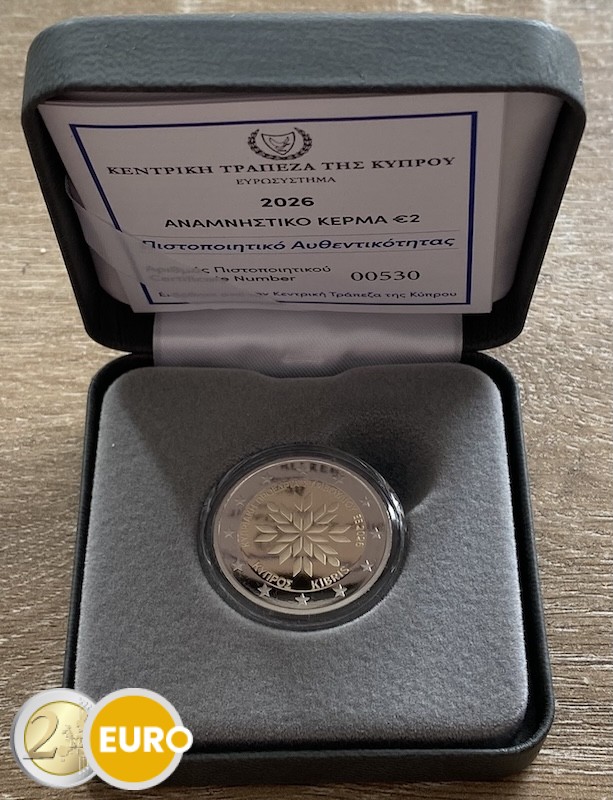 2 euros Chipre 2026 - Presidencia de la UE BE Proof