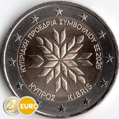 2 euros Chipre 2026 - Presidencia de la UE UNC
