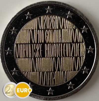2 euros Croacia 2026 - Radio croata UNC