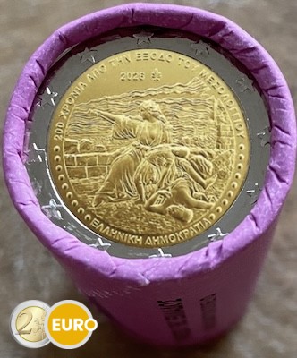 Rollo 2 euros Grecia 2026 - éxodo de Mesolongi