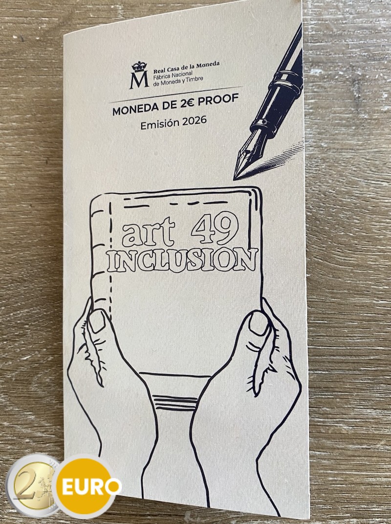 2 euros España 2026 - Inclusión BE Proof