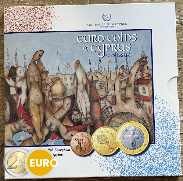 Euro set BU FDC Cyprus 2025 - George Pol. Georgiou