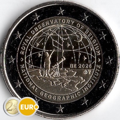 2 euros Bélgica 2026 - Instituto Geográfico Nacional y Observatorio Real UNC