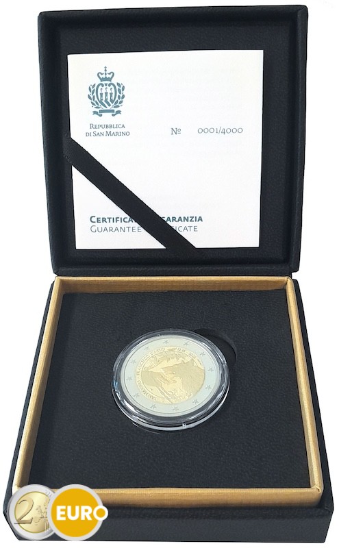 2 euros San Marino 2026 - Francisco de Asís BE Proof