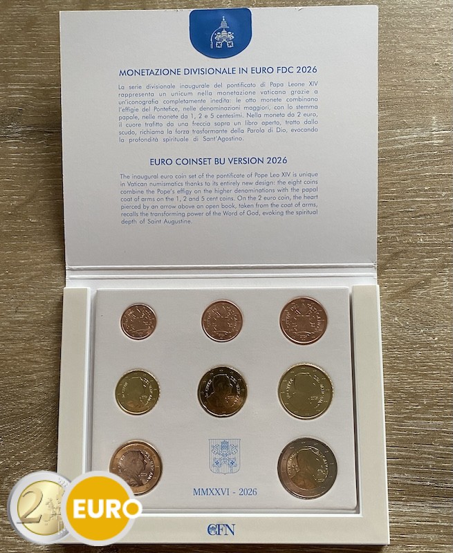 Serie de euro BU FDC Vaticano 2026
